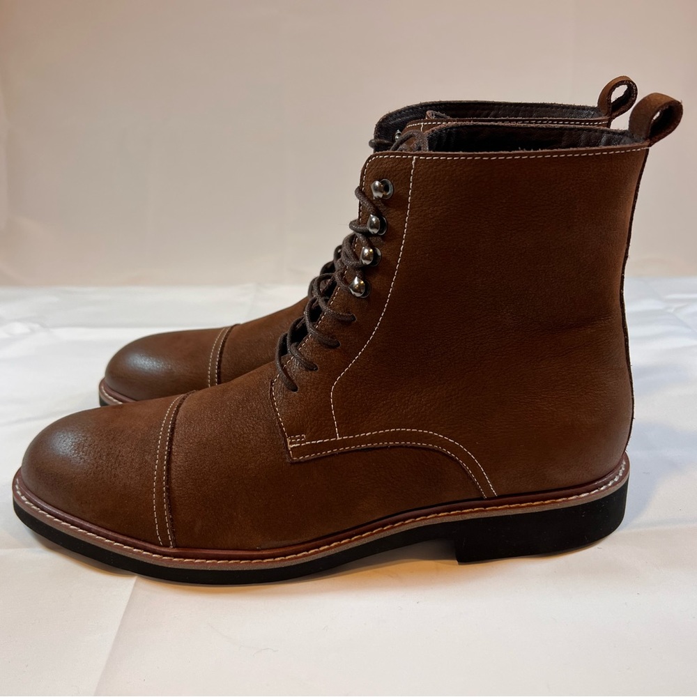 English Laundry Wolcott Cap Toe Mixed Media Mens Boots Size 12